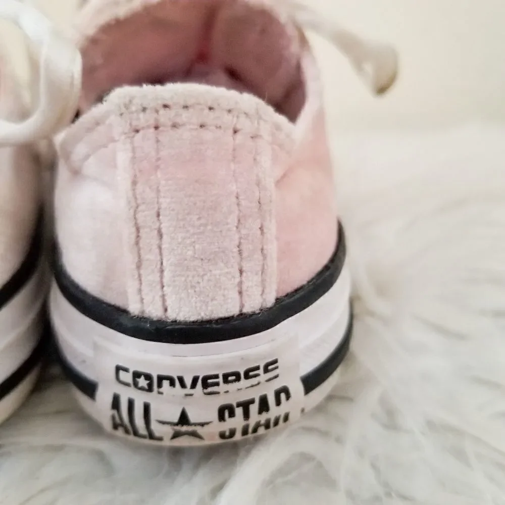 Converse all star velvety feel silky shoes